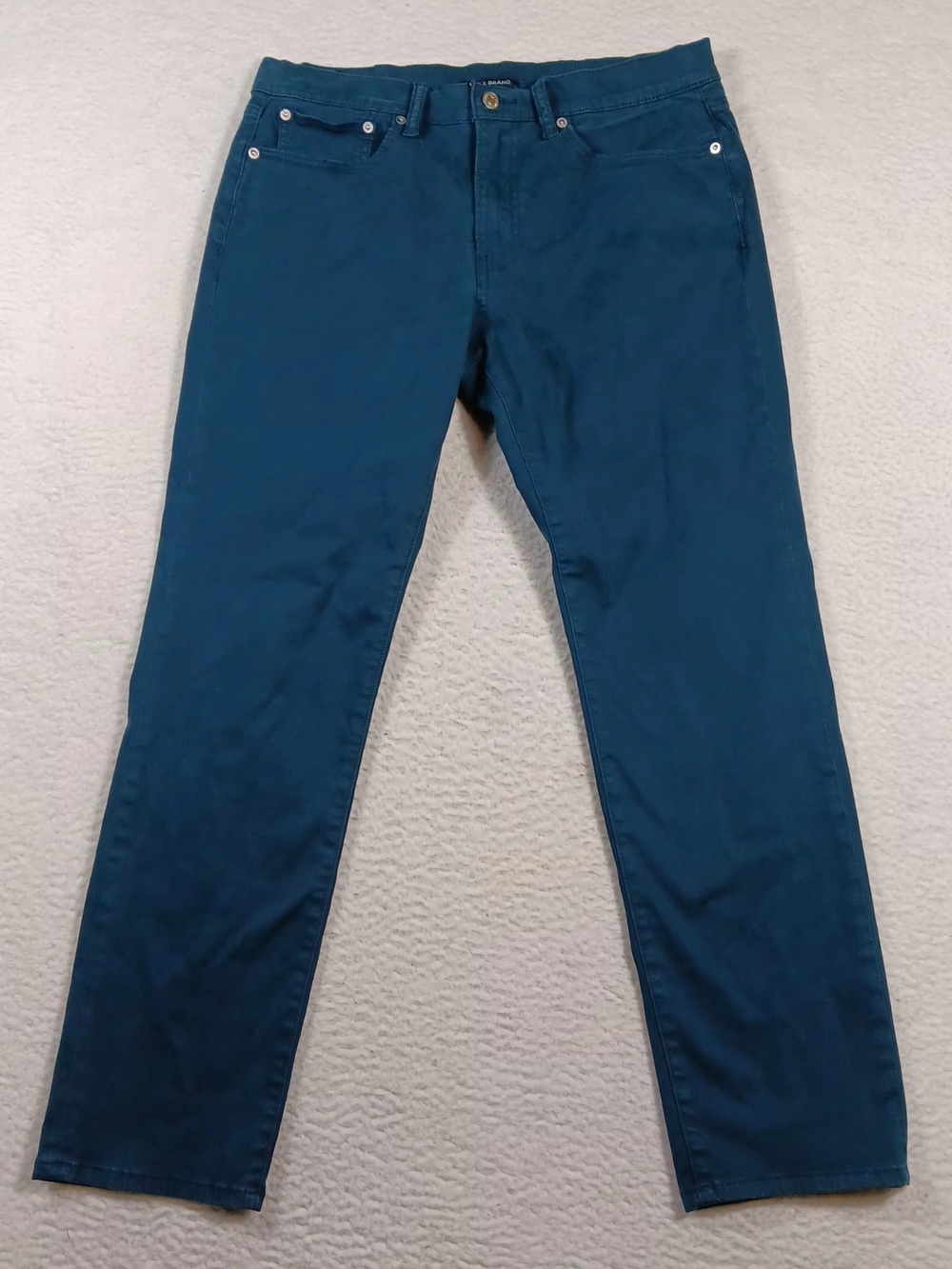 Lucky Brand Jeans Mens 33x30 Green 121 Slim Straight Stretch Casual Hipster